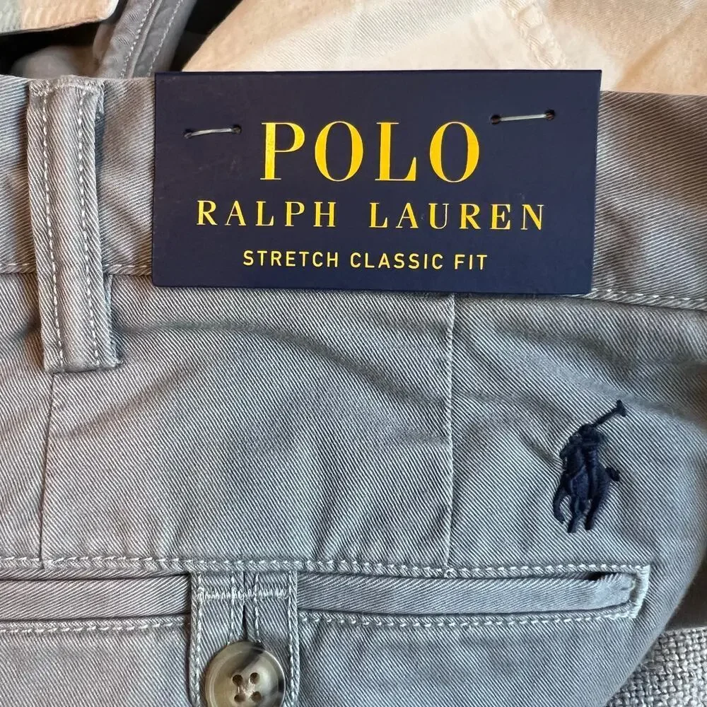 POLO Ralph Lauren Chinos Stretch Classic Fit in Gray Men's 40W 34L